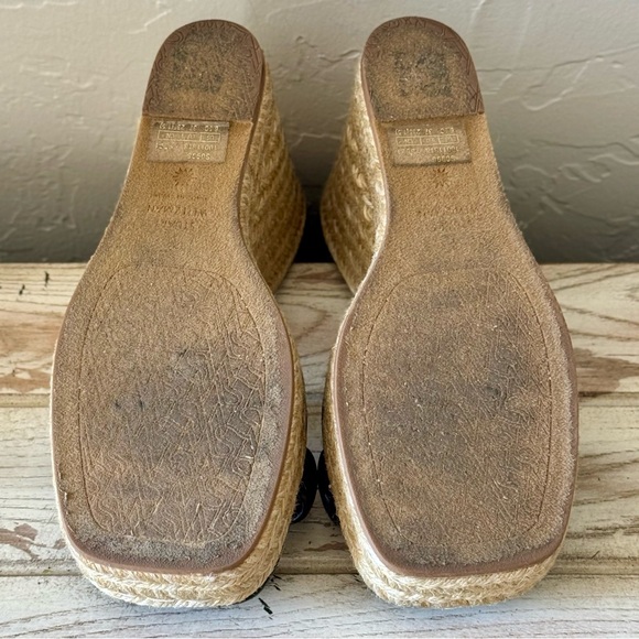 Stuart Weitzman black Nudistcurve wedge sandal Size 6.5 - Picture 4 of 5